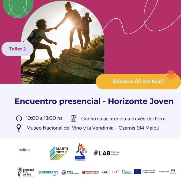 Nodo Cuyo – Segundo Taller de Horizonte Joven en Maipú: Avanzando en la Construcción de una Agenda para la Juventud