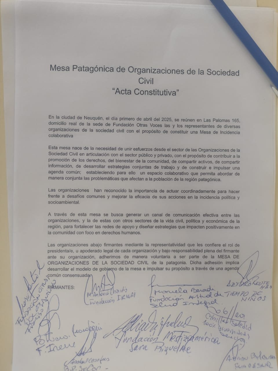 Nace la Mesa Patagónica de Organizaciones de la Sociedad Civil